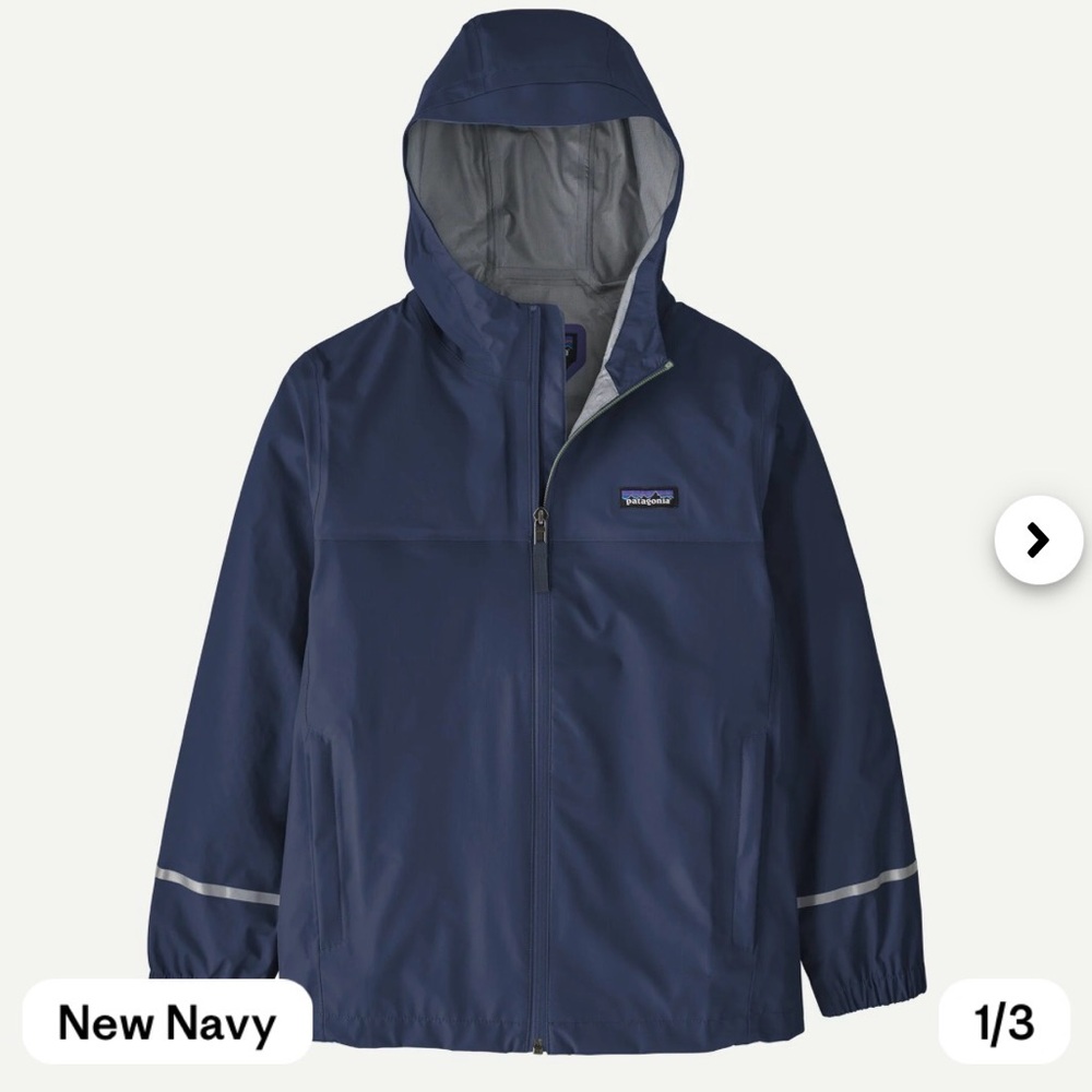 Patagonia Kids' New Navy Raincoat